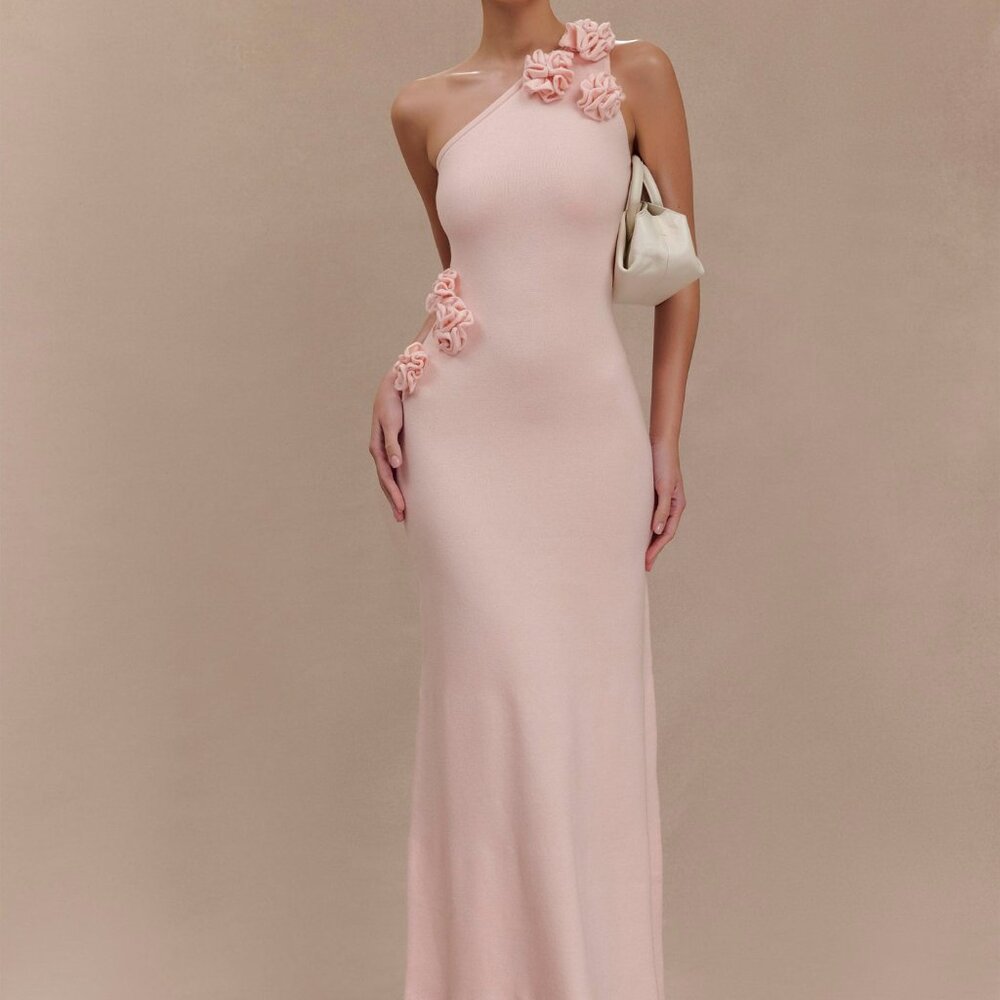 Meshki- PALOMA One Shoulder Knit Maxi Dress
